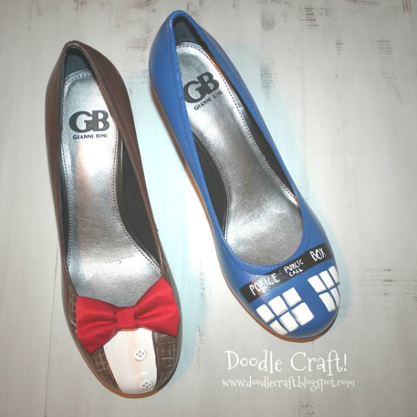 Doctor Who Painted Heels