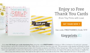 10 Free Thank You Cards