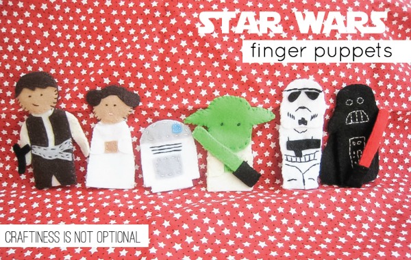 Star Wars Finger Puppets by Craftiness is not Optional