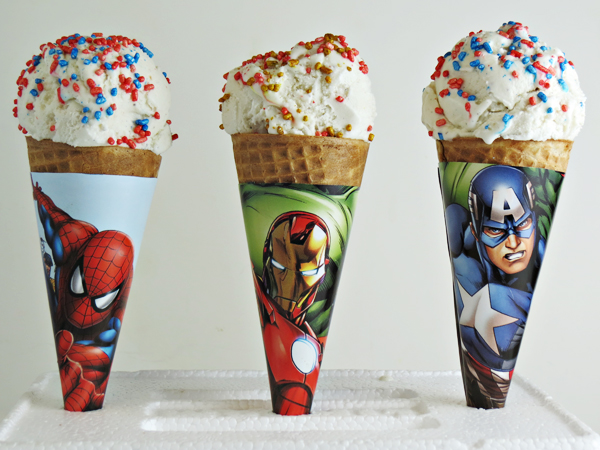 Superhero Ice Cream Cones