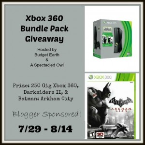 Xbox 360 Bundle Pack Giveaway