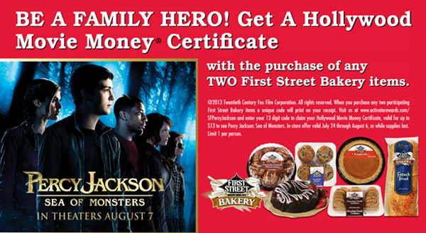 free percy jackson movie ticket at smart and final comic con family smart and final flyer