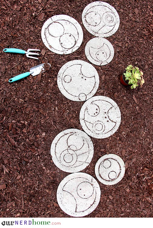 DIY Doctor Who Stepping Stones