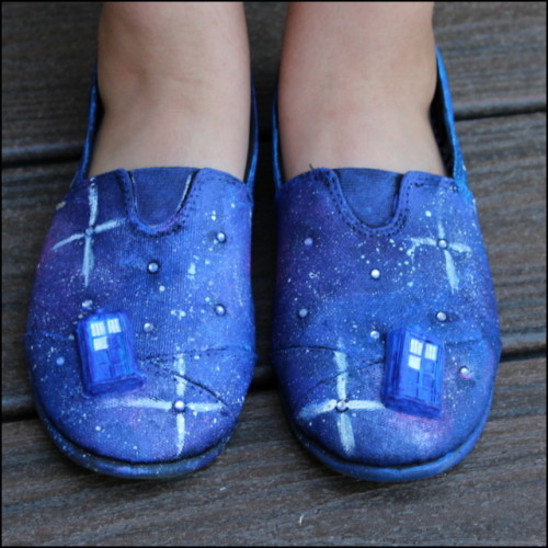 Doctor Who Inspired Galaxy Shoes