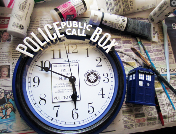 DIY Tardis- Clock