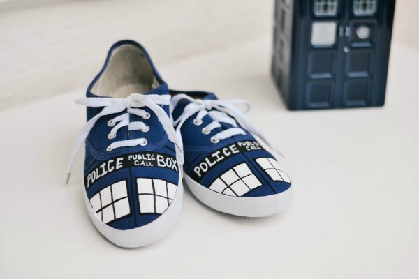 diy tardis shoes