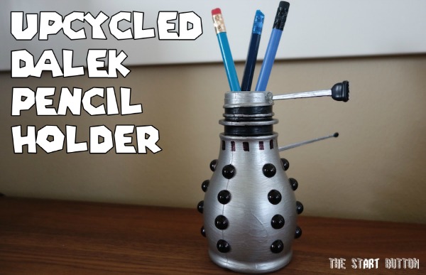 Upcycled Dalek Pencil Holder