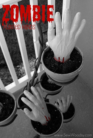 zombie planted hands