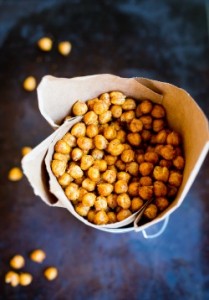 Crispy BBQ Roasted Chickpeas
