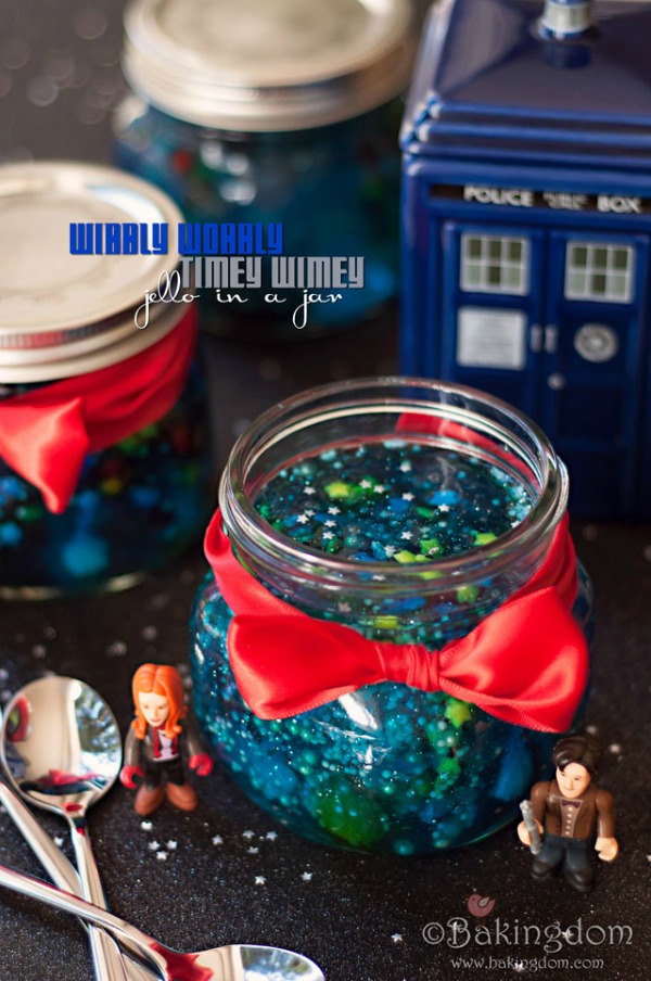 Doctor Who Wibbly Wobbly Timey Wimey Jello in a Jar