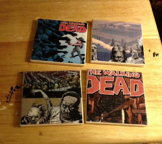 diy walking dead coasters