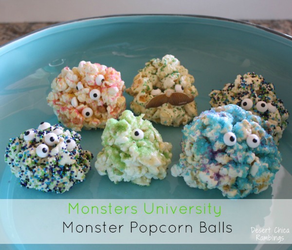 monster university monster popcorn balls