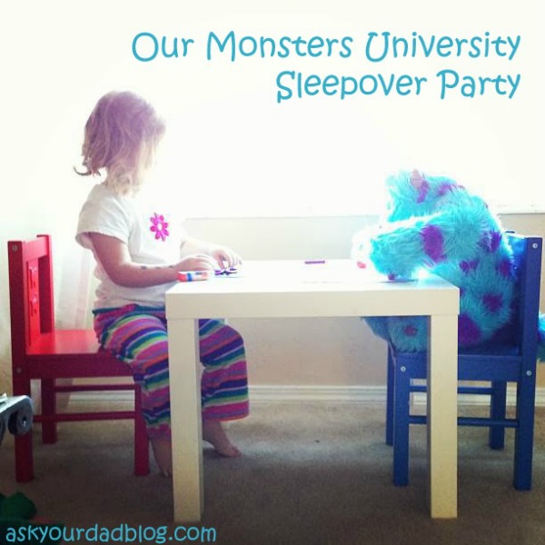 monster university sleepover party