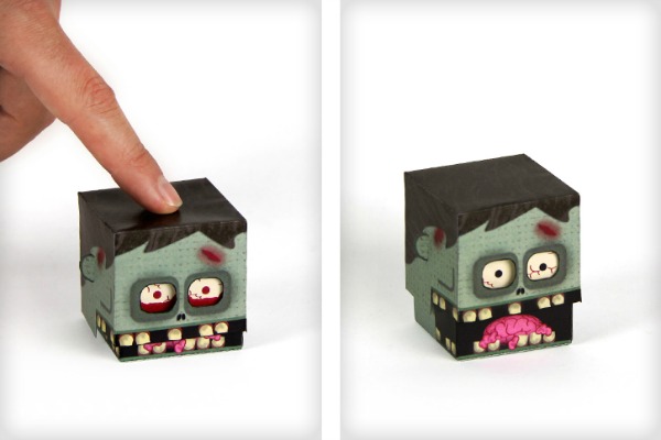 Zombie paper toy