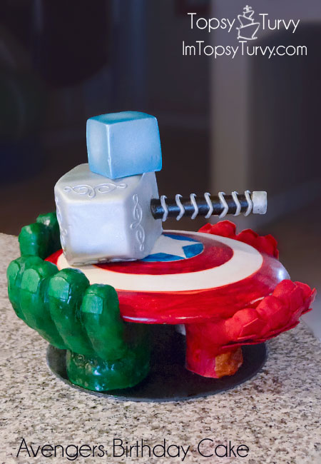 avengers birthday cake