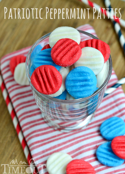 red white and blue patriotic peppermint patties