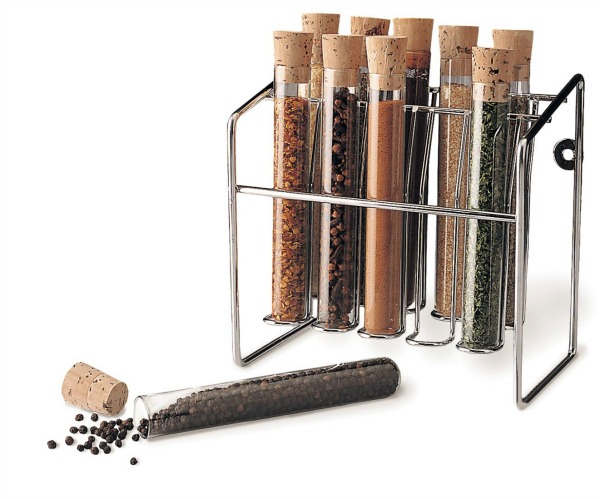 Spice Rack - Glass Spice Tube Set