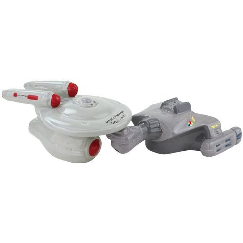 Enterprise and Klingon Ship Magnetic Salt and Pepper Shaker Set