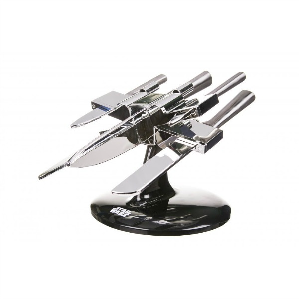 Star Wars X-Wing Knife Block - Including Set of Stainless Steel Knives