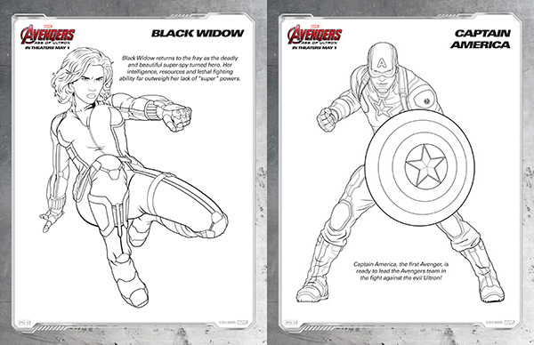 Easy Avengers Coloring Pages