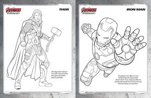 Avengers Coloring Pages - Thor and Iron Man