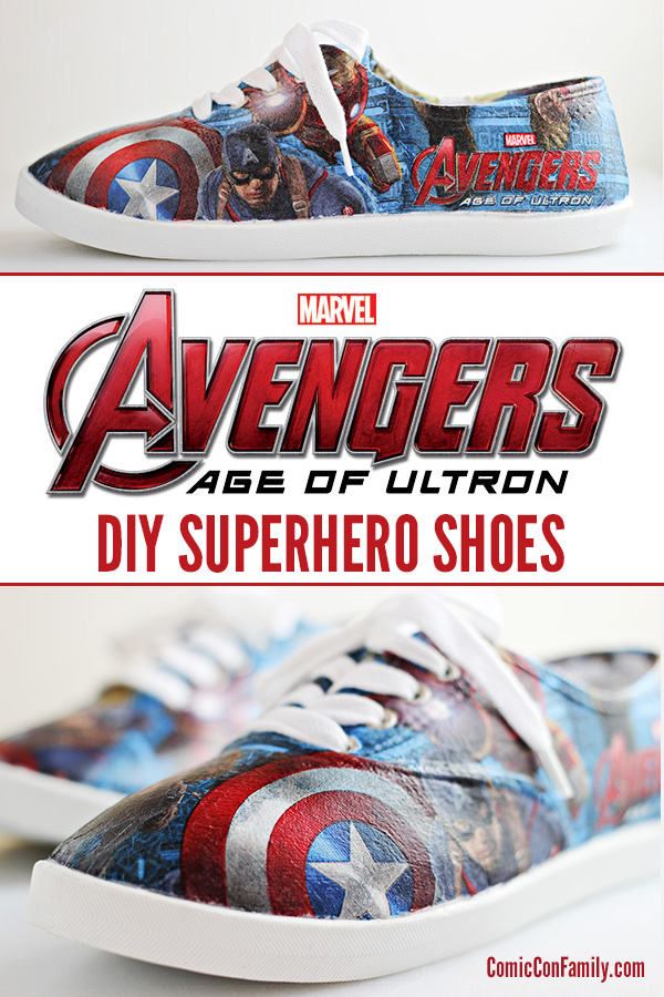DIY Superhero Shoes - Marvel Avengers: Age of Ultron