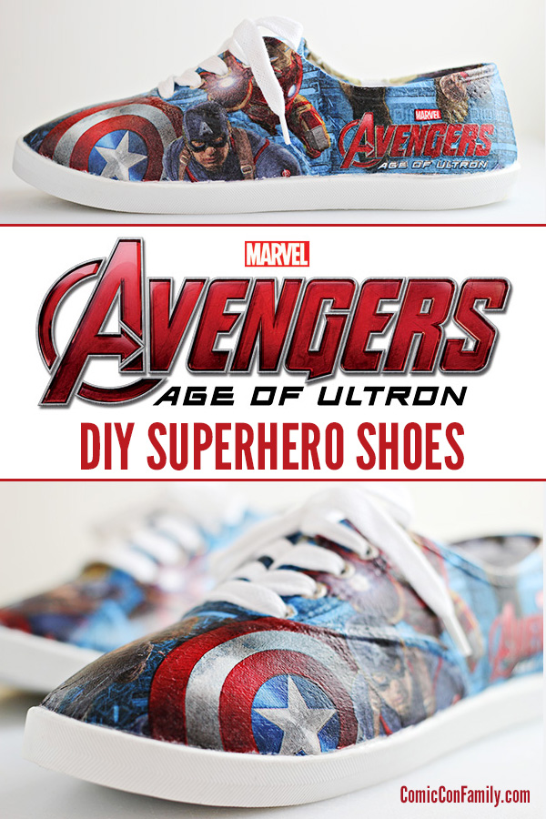 Craft Tutorial: DIY Avengers Superhero Shoes - Comic Con Family