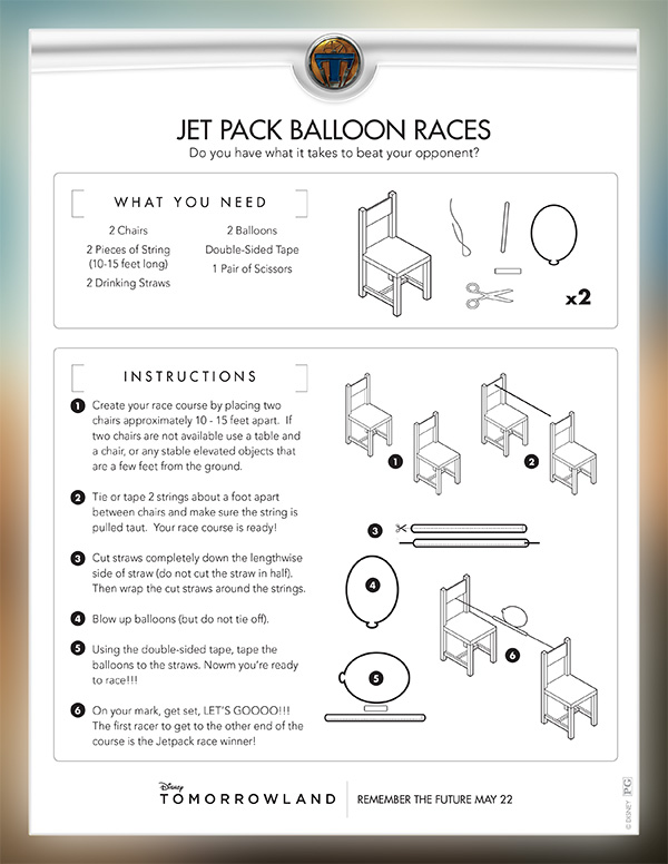 Disney Tomorrowland - Jet Pack Balloon Races