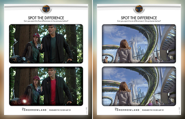 Tomorrowland Activity Sheets - Spot the Difference 1