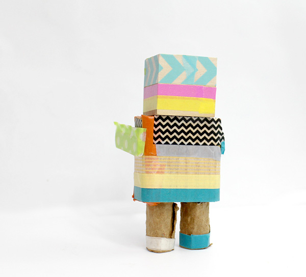 Easy Craft for Kids: Washi Tape Robot