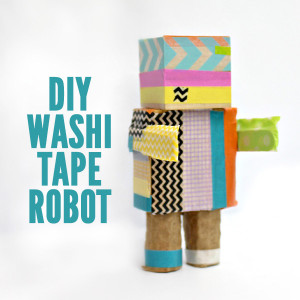 Easy Craft for Kids: DIY Washi Tape Robot