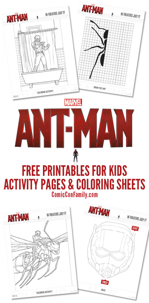 Free Printables: Marvel's Ant Man Coloring Pages and Activities