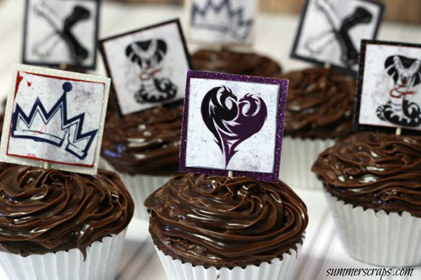 Disney Descendants Printable Cupcake Toppers by Summer Scraps