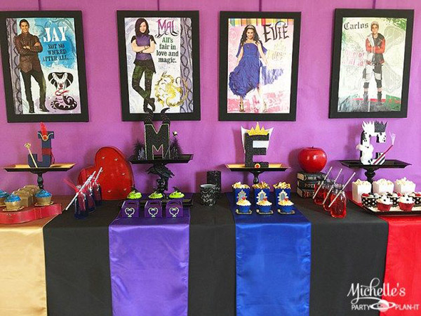 Disney Descendants Watch Party by Michelle's Party Plan-It