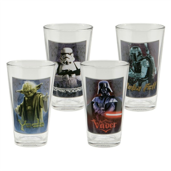 Star Wars 4 pc 16 oz Glass Set