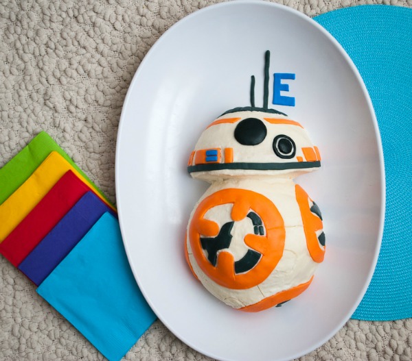 Easy Star Wars BB 8 Birthday Cake by merrimentdesigns1