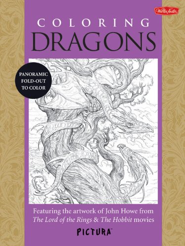 Coloring Dragons Coloring Book by John Howe