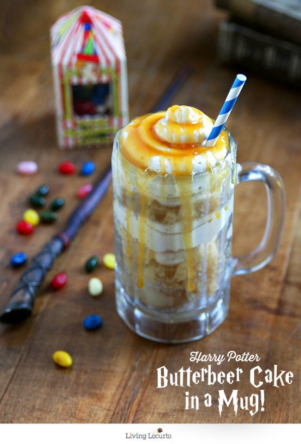 Harry Potter Butterbeer Cake in a Mug