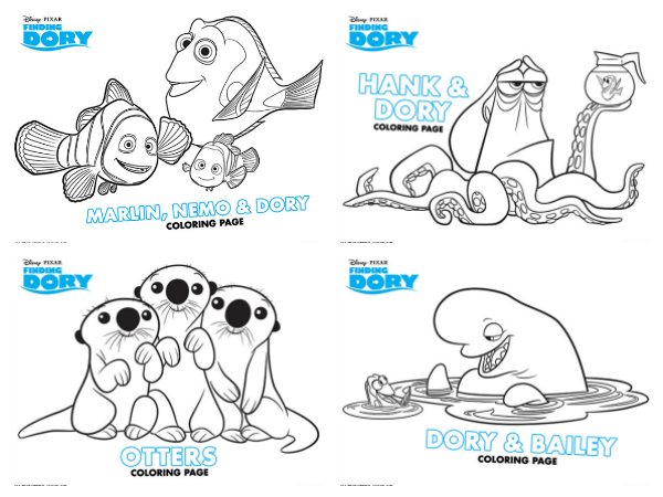 Free Finding Dory Coloring Pages