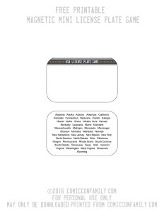 DIY Mini License Plate Game for Road Trips (with free printable)