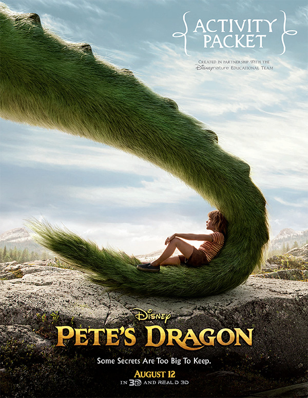 Free Printable Pete's Dragon Activity Sheets from Disney