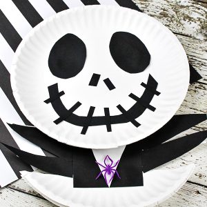 Jack Skellington Paper Plate Craft for Kids