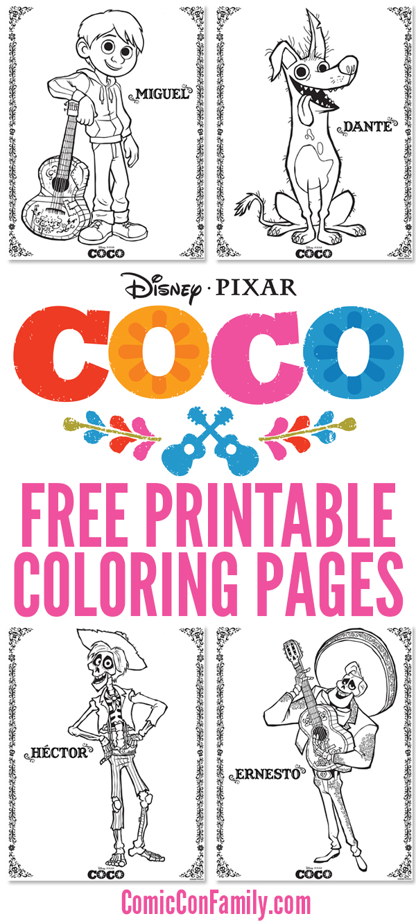 Free Printables Disney Pixar Coco Coloring Pages Comic Con Family Free Printables Disney Pixar Coco Coloring Pages Comic Con Family