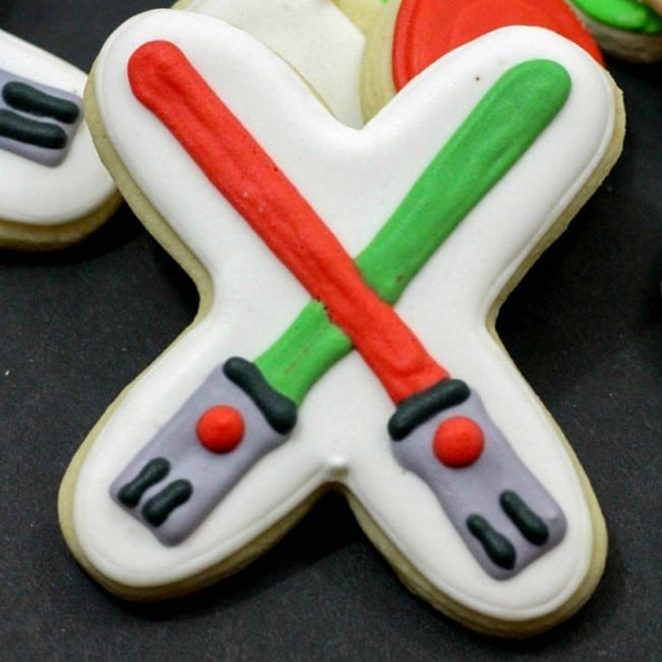 Star Wars Lightsaber Cookies by A Moms Take
