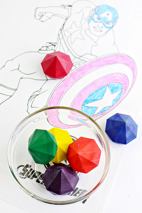 DIY Avengers Infinity Crystal Crayons