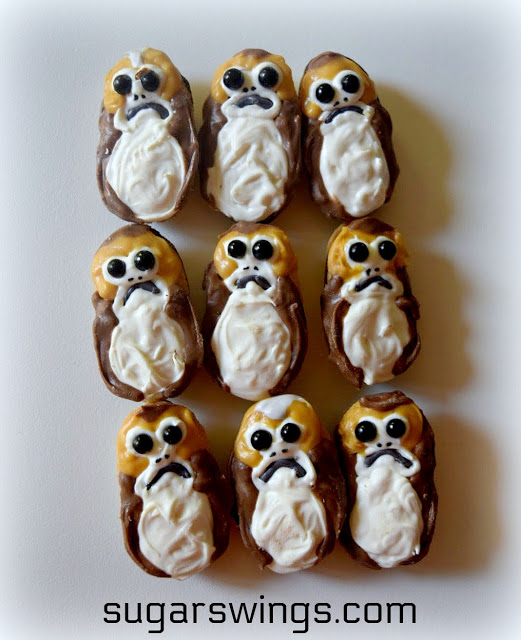 No-Bake Star Wars Porg Cookies by Sugar Swings