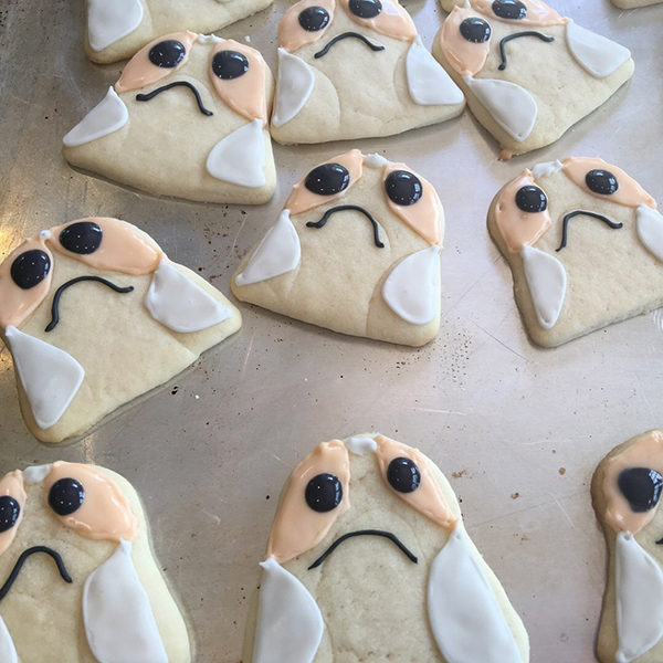 Star Wars Porg Cookies by Galactic Glitter