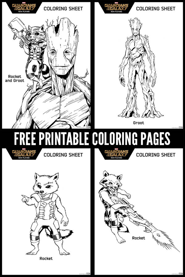 Free Printable: Marvel Guardians of the Galaxy Coloring ...