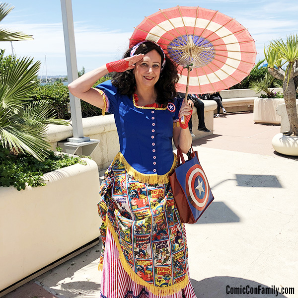 Victorian Captain America Cosplay by Cindy Piselli at San Diego Comic-Con 2018